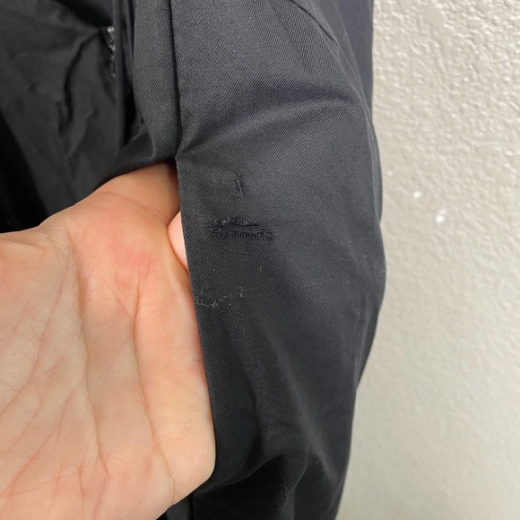 Khaite Size 8 Slip Midi Blair Tie Back Dress Black V Neck 100% Cotton Sleeveless - Picture 7 of 12